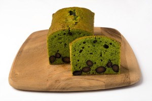 抹茶のパウンドケーキの写真