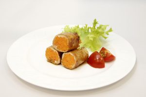 にんじんのしょうが焼き風肉巻きの写真