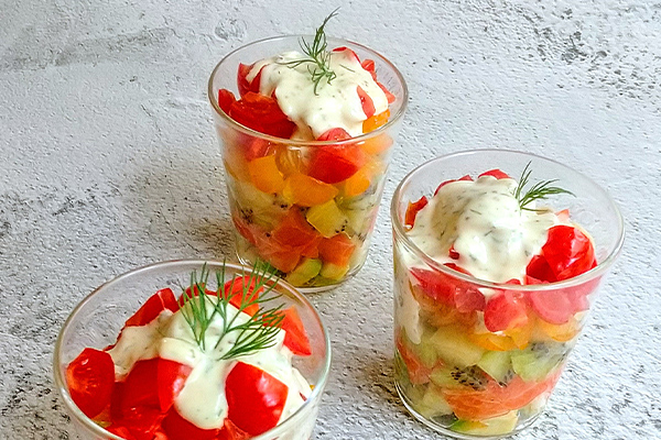 サーモン キュービック サラダ ~Salmon cubic salad~の写真